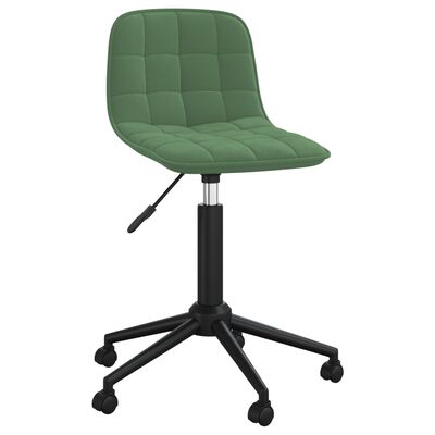 vidaXL Pasukamos valgomojo kėdės, 4vnt., tamsiai žalios, aksomas