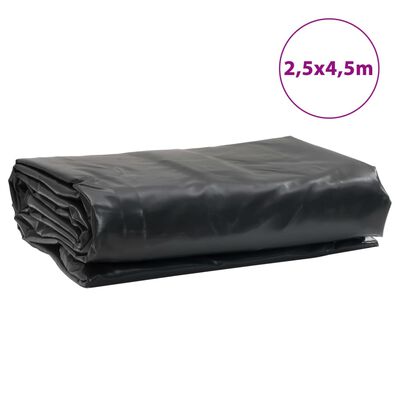 vidaXL Tentas, juodos spalvos, 2,5x4,5m, 650g/m²