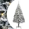 vidaXL Dirbtinė Kalėdų eglutė Balta 240 cm PVC ir Plienas ir Plastikas