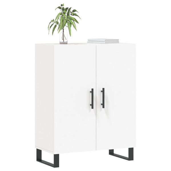 vidaXL &Scaron;oninė spintelė, baltos spalvos, 69,5x34x90cm, apdirbta mediena