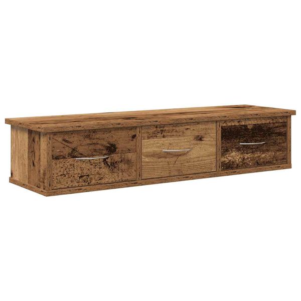 vidaXL Sieninė Spinta Old Wood 88x26x18,5 cm Inžinierinė mediena