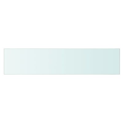 vidaXL Lentynos plokštė, skaidrus stiklas, 90x20 cm