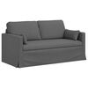 vidaXL Sofa 2 pcs Tamsiai pilka