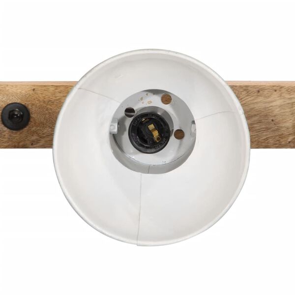 vidaXL Sieninis &scaron;viestuvas, baltintas mėlynas, 90x25cm, 25W, E27