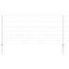 vidaXL Tvora su stulpais Sidabro 1 x 50 m Plienas