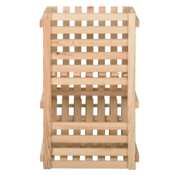 vidaXL Bulvių dėžė, 50x50x80cm, pušies medienos masyvas