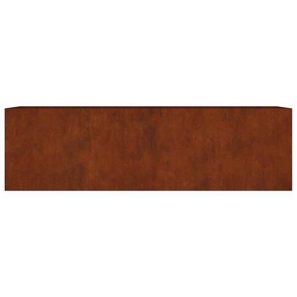 vidaXL Auk&scaron;tas sodo lovelis, 280x80x80cm, Corten plienas