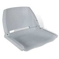 vidaXL Valties sėdynė su atlošu, pilka, 48x51x41cm, sulankstoma
