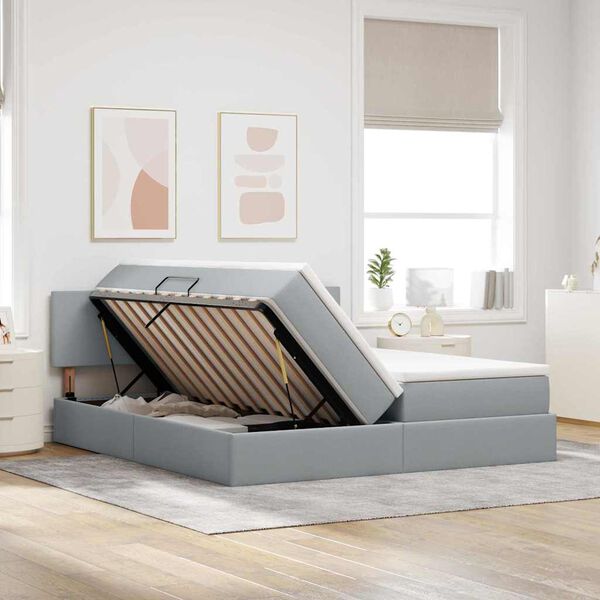 vidaXL Saugos lova &Scaron;viesiai pilka 180 x 200 cm Dirbtinė oda