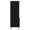 vidaXL Auk&scaron;tas spintelė su stalčių Juodas ąžuolas 40 x 36 x 110 cm
