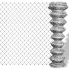 vidaXL Tinklinė tvora, sidabro sp., 25x1,25m, cinkuotas plienas