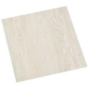 vidaXL Savesiūnančių Grindų Plok&scaron;tės Kreminė 30,5 x 30,5 cm 20 vnt.