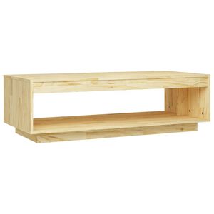 vidaXL Kavos staliukas, 110x50x33,5cm, pu&scaron;ies medienos masyvas