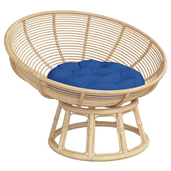 vidaXL Pagalvėlė, tamsiai mėlyna, 60x11cm, oksfordo audinys, apskrita