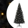 vidaXL Kalėdų eglutė Juoda 240 cm PVC