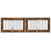 vidaXL &Scaron;unų vartai su stovais 2 pcs Dūminio ąžuolo 100 x 60 cm