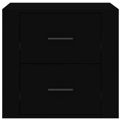 vidaXL Naktinė spintelė, juodos spalvos, 50x39x47cm