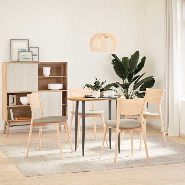 vidaXL stalviršis 80x40x2 cm ąžuolo masyvo ovalus