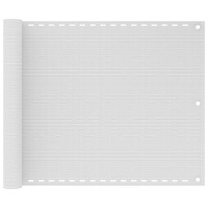vidaXL Balkono pertvara, baltos spalvos, 75x300cm, HDPE