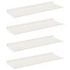 vidaXL Plūduriuojanti lentyna 4 vnt. Baltas 60 x 18 x 2,5 cm Plienas