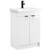 vidaXL Vonios baldų rinkinys Itin blizgi balta 56 x 37,5 x 81 cm