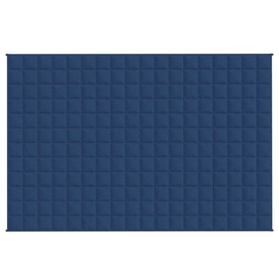 vidaXL Sunki antklodė, mėlynos spalvos, 137x200cm, audinys, 10kg