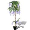 vidaXL Dirbtinė Visterija su Vazonu 120 cm