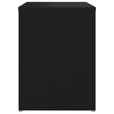 vidaXL Naktinė spintelė, juodos spalvos, 40x30x40cm, MDP