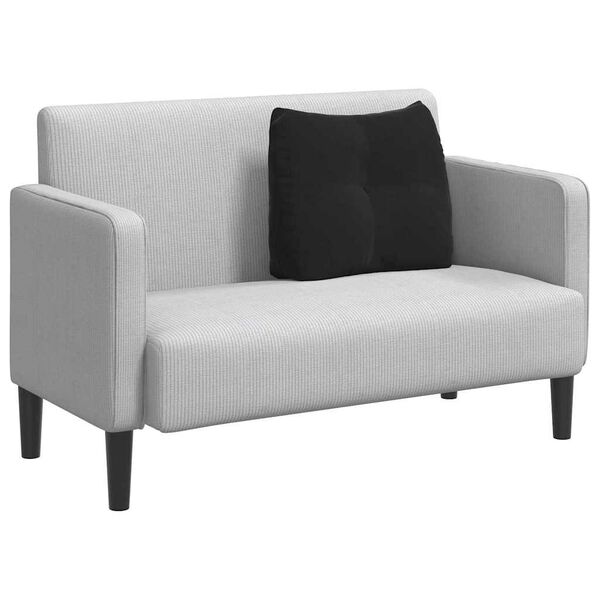 vidaXL Apsaugos Pagalvė Juoda 60 x 24 x 50 cm Aksomas