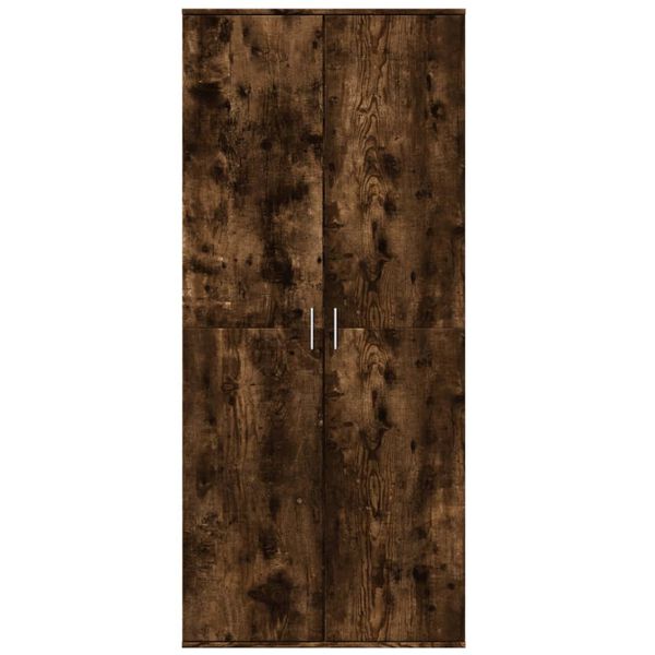 vidaXL Komoda, dūminio ąžuolo spalvos, 80x35x180cm, apdirbta mediena