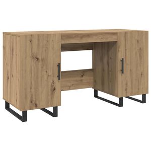 vidaXL Stalas artisano ąžuolo Apdirbta mediena 140 x 50 x 75 cm