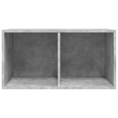 vidaXL Dėžė vinilinėms plokštelėms, betono pilka, 71x34x36cm, mediena