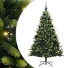 vidaXL Dirbtinis sulankstomas Kalėdų medis su 300 LED Žalia 210 cm