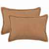 vidaXL Pagalvėlės užvalkalas 2 pcs HOUTEN Smėlio 50 x 75 cm Boucl&eacute;