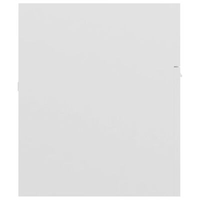 vidaXL Spintelė praustuvui, balta, 100x38,5x46cm, MDP, ypač blizgi
