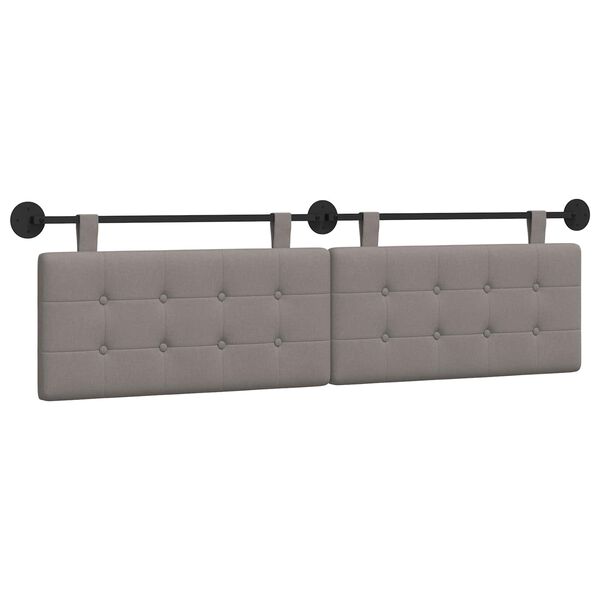 vidaXL Kabantysis galvūgalis Taupe 190 x 55 x 5 cm audinys