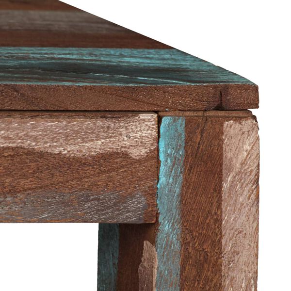 vidaXL Valgomojo stalas, 118x60x76cm, medienos masyvas, vint. st.