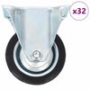 vidaXL Fiksuojami ratukai, 75 mm, 32 vnt.