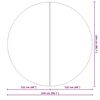 vidaXL Baseino dugno plėvelė Juoda Ø 244 cm Poliesterio geotekstilė