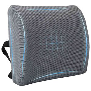 vidaXL Nugaros pagalvė Pilka Atminties putos 36 x 30 x 12 cm