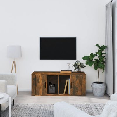 vidaXL Televizoriaus spintelė, dūminio ąžuolo, 100x35x40cm, mediena