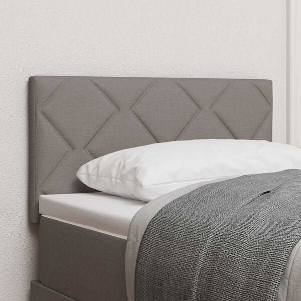 vidaXL Galvūgalis su galvūgalio Taupe 80 cm Dirbtinė oda