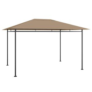 vidaXL Pavėsinė, taupe spalvos, 384x281x270 cm, 180g/m&sup2;