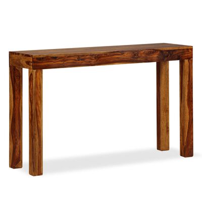 vidaXL Konsolinis staliukas, rausv. dalbergijos mediena, 120x35x75cm
