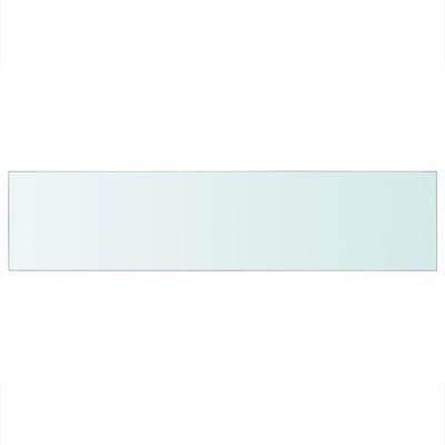 vidaXL Lentynos plokštė, skaidrus stiklas, 110x25 cm