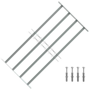 vidaXL Langų groteles 700-1050 mm Galvanizuotas plienas Sidabrinė