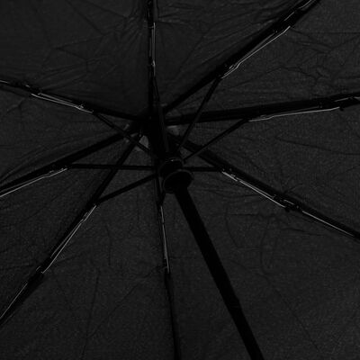 vidaXL Automatinis sulankstomas skėtis, juodos spalvos, 95cm