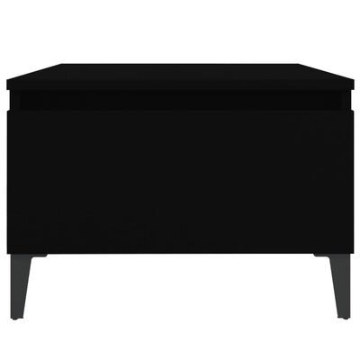vidaXL Šoninis staliukas, juodos spalvos, 50x46x35cm, apdirbta mediena