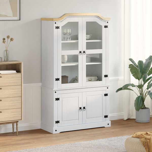 vidaXL I&scaron;dėstymo spinta Balta 103.5 x 42 x 180 cm