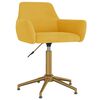 vidaXL Pasukamos valgomojo kėdės, 4vnt., geltonos spalvos, aksomas